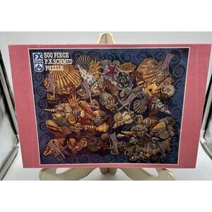 1995 FX Schmid Seashells And Summer 500 pc Puzzle 92202 Vintage New Sealed